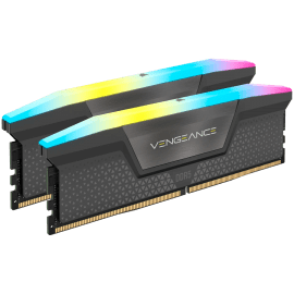 Corsair Vengeance RGB Grey RAM pomnilnik, 16 GB, 6000 MHz, DDR5 (CMH16GX5M2E6000Z36)