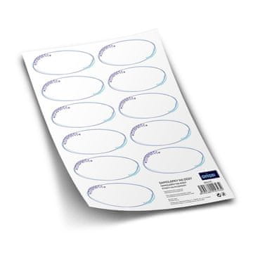 Orion Nalepke za kozarce 11pcs OVAL prazno