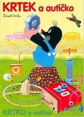 Akim Krtek in avto - pobarvanka A4