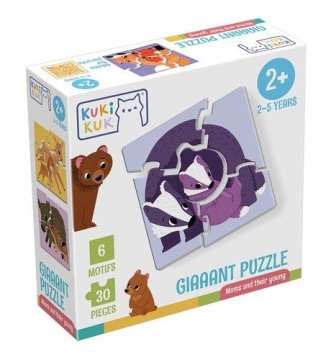 KukiKuk Giaaant Puzzle Mame in njihovi mladiči