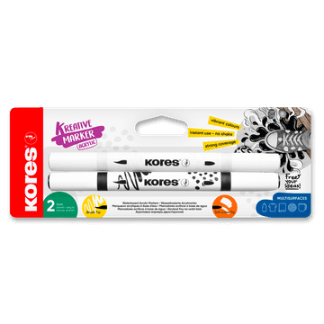 Akrilni markerji Kores Kreative Markers - komplet 2 barv