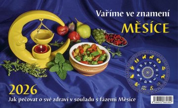 Koledar 2026 Kuhanje v znamenju lune, miza, 23 x 14 cm