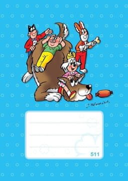 Čtyřlístek Šolski zvezek Quatrefoil 511 - A5 / 10 listov