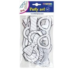 PLAYBOX Party set - kravate, očala, metuljčki