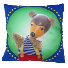 Kasperl Pezi: Vzglavnik 30x30 cm - Pezi / modra