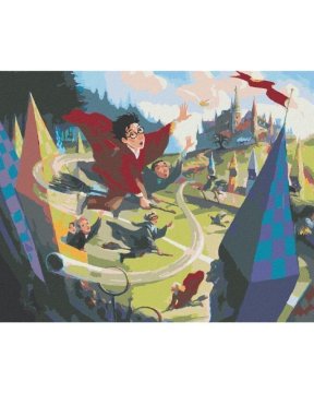 ZUTY Slikanje po številkah 40 x 50 cm Harry Potter - Famfrpal