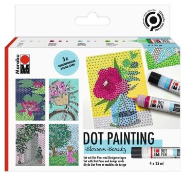 Marabu Komplet pisal Dot Blossom Beauty