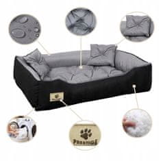 shumee Pasja postelja PRESTIGE 115x95 cm vodoodporna siva