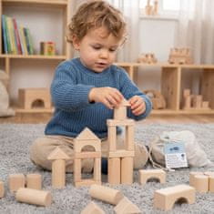Otroške lesene kocke 50-delni set