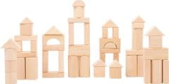 Otroške lesene kocke 50-delni set
