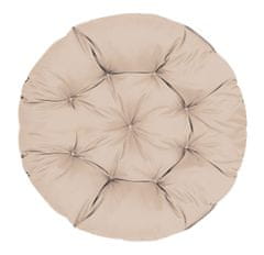 shumee Vrtna blazina 110 cm za viseči stol štorkljino gnezdo vodoodporno kapučino