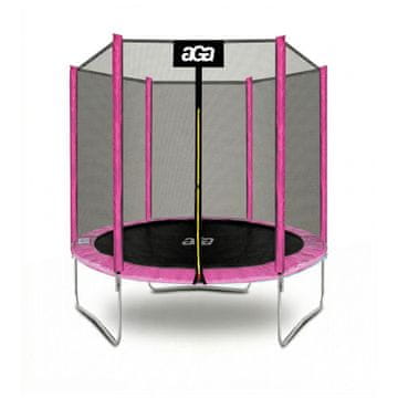 Aga SPORT TOP Trampolin 180 cm Roza + zaščitna mreža
