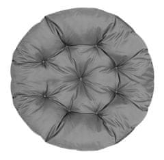 AIO FACTORY Vrtna blazina 65 cm za viseči stol, štorkljino gnezdo, vodoodporna, siva