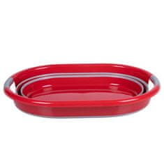 Dirt Devil zložljiva košara za perilo, ultra lahka, 27 L, rdečo-siva