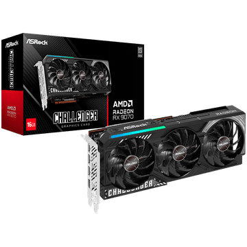 shumee ASROCK AMD Radeon RX 9070 Challenger 16GB GDDR6 256-bit HDMI 3x DP