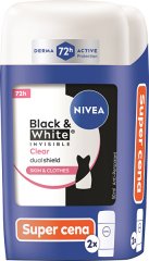 Nivea B&W Invisible Clear Duo set trdih antiperspirantov 2 x 50 ml