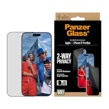 PanzerGlass Privacy zaščitno steklo za iPhone 17 Pro Max, UWF (PG75492)