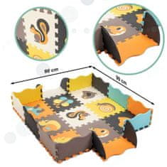 MG SoftPlay penasta puzzle podloga 25kos, animals