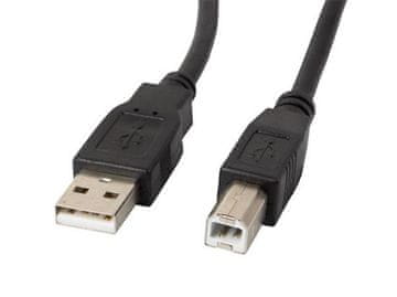 Lanberg USB-A(M)->USB-B(M) 2.0 KABEL 1M BLACK FERRIT