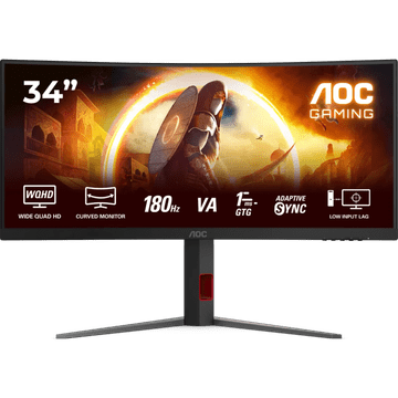 AOC Gaming CU34G4 34" WQHD 3440 x 1440 1ms 180Hz HDR10 ukrivljen monitor