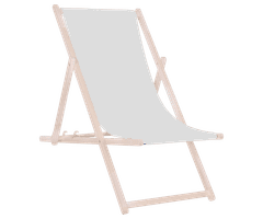 Platinet PSW zložljiv ležalnik, lesen, svetlo siv