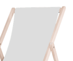Platinet PSW zložljiv ležalnik, lesen, svetlo siv
