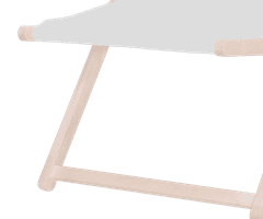 Platinet PSW zložljiv ležalnik, lesen, svetlo siv