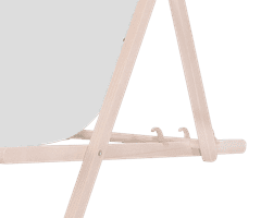 Platinet PSW zložljiv ležalnik, lesen, svetlo siv