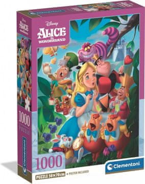 Clementoni Puzzle Alica v čudežni deželi 1000 kosov