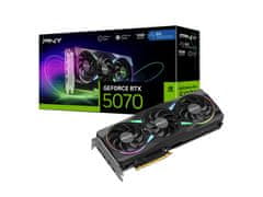 PNY Nvidia GeForce RTX 5070 EPIC-X RGB OC, 12GB GDDR7, PCIe x16, 3xDP 1xHDMI, grafična kartica