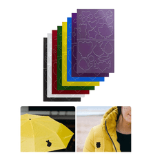 Netscroll Samolepilni našitki za popravilo tekstila, najlon, pralno obstojni, več barv, 72 kosov, FixPatch