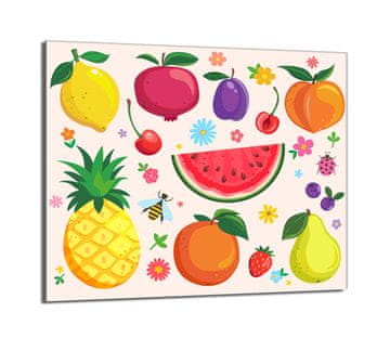 shumee Steklena zaščita za kuhalno ploščo 60x52 Fruit