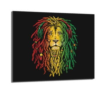 shumee Steklena zaščitna plošča za štedilnik 60x52 Lion