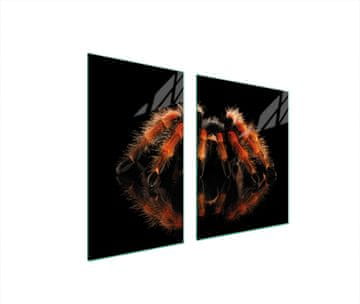 shumee STEKLENI KROŽNIK IN DESKA ZA REZANJE 100x52 SPIDER