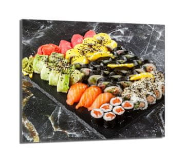 shumee Steklena zaščitna plošča za štedilnik 60x52 Sushi