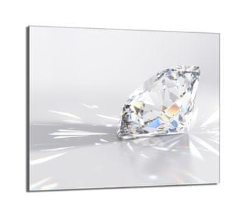 shumee Steklena zaščitna plošča za štedilnik 60x52 Diamond