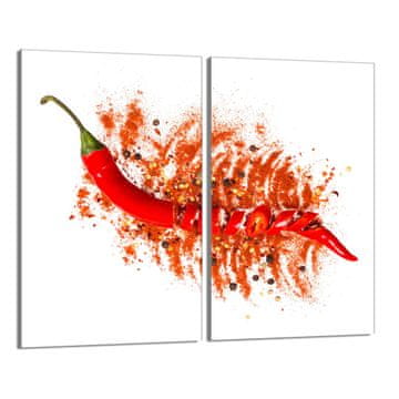 shumee Stekleni pokrov za kuhalno ploščo 2x30x52 Chilli