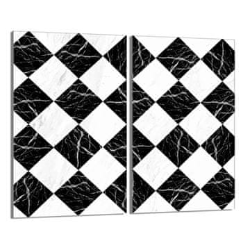 shumee Steklena zaščitna plošča za štedilnik 2x30x52 Mosaic