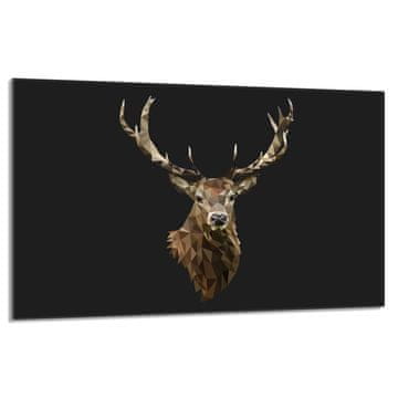 shumee Steklena zaščitna plošča za štedilnik 80x52 Deer