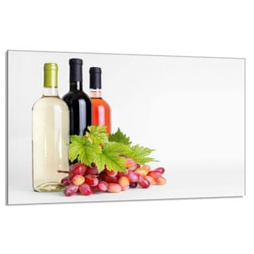 shumee Steklena zaščitna plošča za štedilnik 80x52 Vino