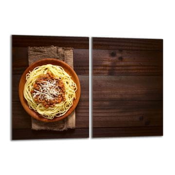 shumee Steklena zaščitna plošča za štedilnik 2x40x52 Food