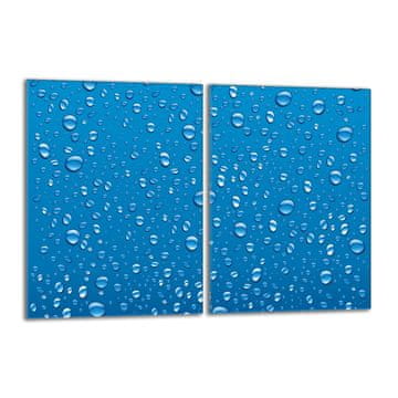 shumee Steklena zaščitna plošča za štedilnik 2x40x52 Drops