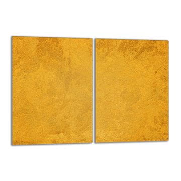 shumee Steklena zaščitna plošča za štedilnik 2x40x52 zlata
