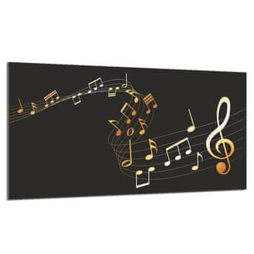 shumee Steklena zaščita za kuhalno ploščo 90x52 Music