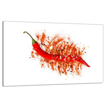 shumee Steklena zaščita za kuhalno ploščo 80x52 Chilli
