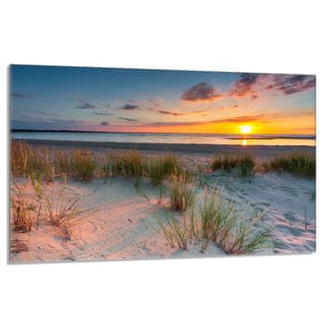 shumee Steklena zaščita za kuhalno ploščo 80x52 Beach