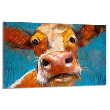shumee Steklena zaščitna plošča za štedilnik 80x52 Cow