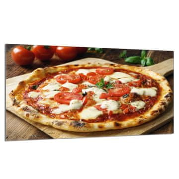 shumee Steklena zaščitna plošča za štedilnik 90x52 Pizza