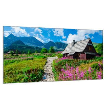 shumee Steklena zaščitna plošča za štedilnik 90x52 Mountains