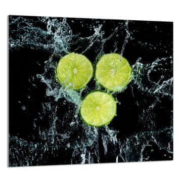 shumee STEKLENA PLOŠČA ZA KUHINJO 65x60 Limona